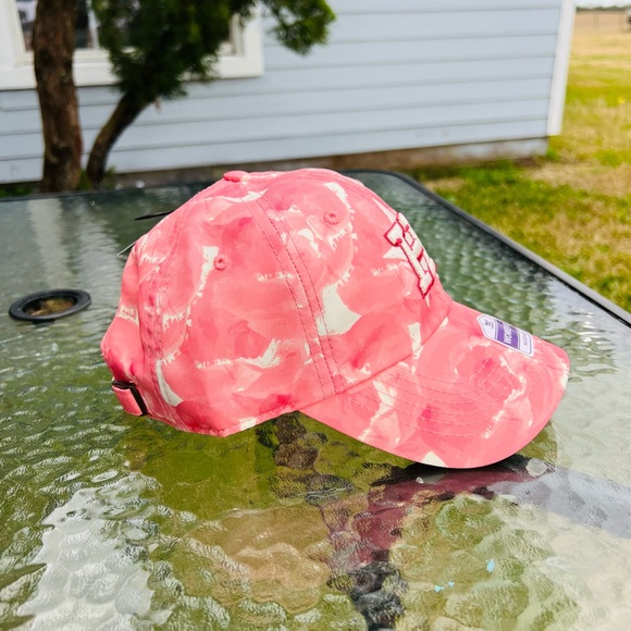 NWT Houston Astros Cap Hat Women Adjustable Pink Camouflage Cotton New - Picture 8 of 12